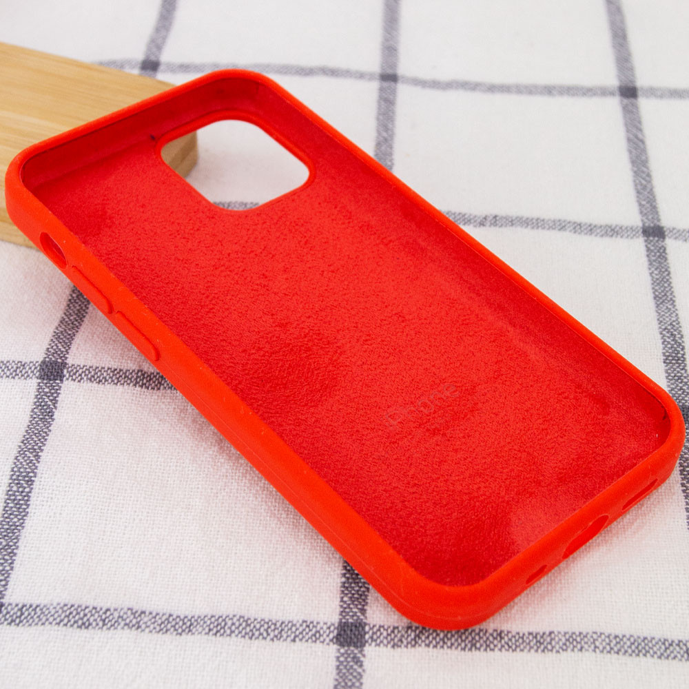 Silicone Case Full Protective (AA) для iPhone 12 Mini (Red)-2